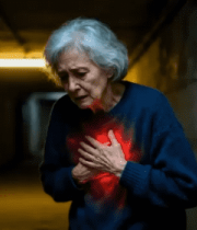 老人地下通道突发心脏不适5853#横屏 