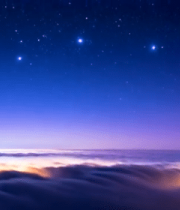 云海星空夜景风光3324#横屏 