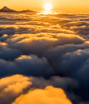 云海之上日出与远山景观14101#横屏 