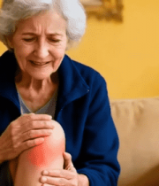 	 老年女性家中膝盖疼痛11294#横屏 