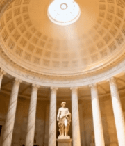 圆顶建筑内的雕像素材9013#横屏 