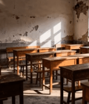 	 老旧空教室场景素材2284#横屏 