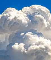 蓝天中蓬松白云特写857#横屏 