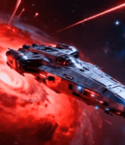 宇宙飞船穿梭星云场景8704#横屏 