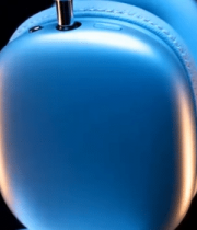 蓝色头戴式耳机特写12902#横屏 