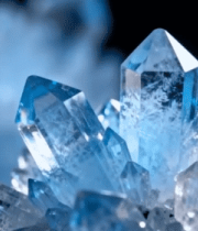 蓝色水晶微距特写素材6678#横屏 