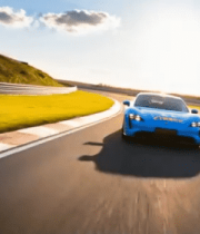 	 蓝色跑车赛道行驶画面13596#横屏 