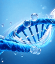 蓝色分子动态素材154#横屏 