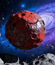 宇宙中行星与陨石场景素材14997#横屏 