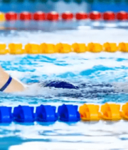 泳池中游泳者自由泳画面11169#横屏 