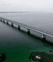 	 跨海大桥俯瞰全景11920#横屏 