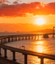 跨海大桥日出全景(1)14926#横屏 