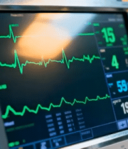 医院医疗设备心电图监测画面11173#横屏 