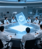 科研团队实验室研讨虚拟模型804#横屏 