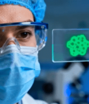 科研人员实验室观察样本2661#横屏 