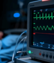 医院心电监护仪显示画面4126#横屏 