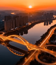 夜晚航母上战斗机起飞画面13466#横屏 