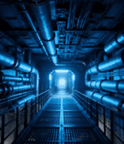 科幻风格管道隧道素材363#横屏 