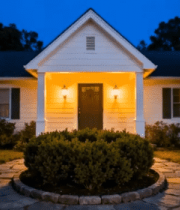 夜晚独栋住宅外观7040#横屏 