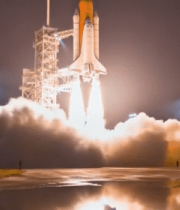 夜晚火箭发射场景7982#横屏 