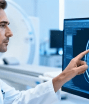 医生查看脑部影像2387#横屏 