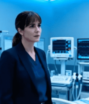 医院病房男女商务人士交谈2936#横屏 