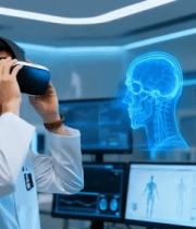 医生使用虚拟现实设备做医疗研究9662#横屏 