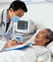 医生医院病床前问诊病人4645#横屏 