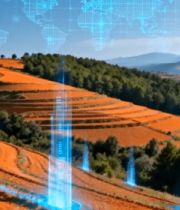 科技感田园风光画面6156#横屏 