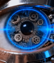 	 科技感机械眼睛特写1316#横屏 