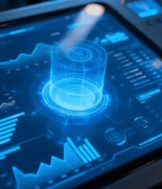 科技感数据屏幕展示画面3993#横屏 