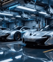 科技感车库停放多辆超跑14036#横屏 