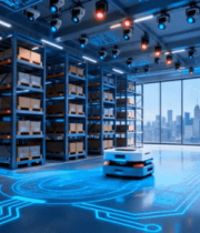 科技仓库内智能机器人作业11137#横屏 