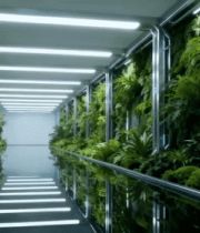 科技风植物隧道通道素材14893#横屏 