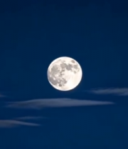 夜空中的满月与薄云10273#横屏 