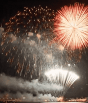 夜空绽放的绚丽烟花(1)7583#横屏 