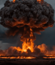 巨大蘑菇云爆炸场景3131#横屏 