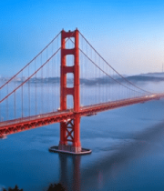 旧金山金门大桥全景1441#横屏 