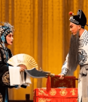 京剧演员舞台表演画面13584#横屏 