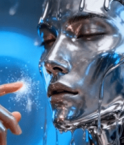 金属质感机器人特写1919#横屏 