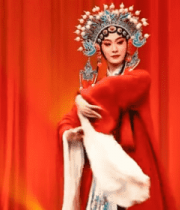 京剧演员舞台表演特写1857#横屏 