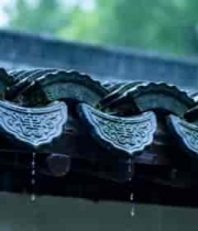 古建筑屋檐雨滴特写素材1248#横屏 