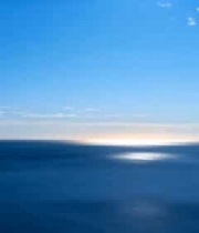 广阔海面与蓝天风景3728#横屏 