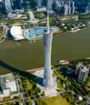 广州塔及周边城市风光俯瞰3322#横屏 