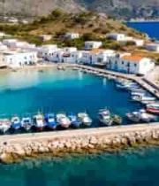 海边渔村港口全景3684#横屏 