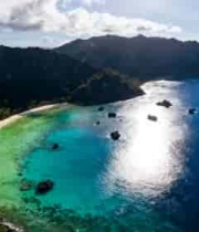 海岛海洋蓝天白云风景923#横屏 