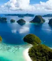 海岛海洋风光鸟瞰全景965#横屏 