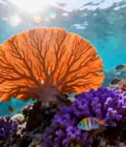 海底多彩珊瑚与鱼群景观238#横屏 