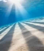海底阳光照射沙滩景象(3)3746#横屏 