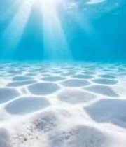海底阳光照射白沙景象2224#横屏 